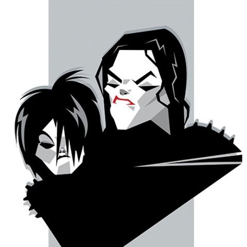 Michael and Janet vector character design 