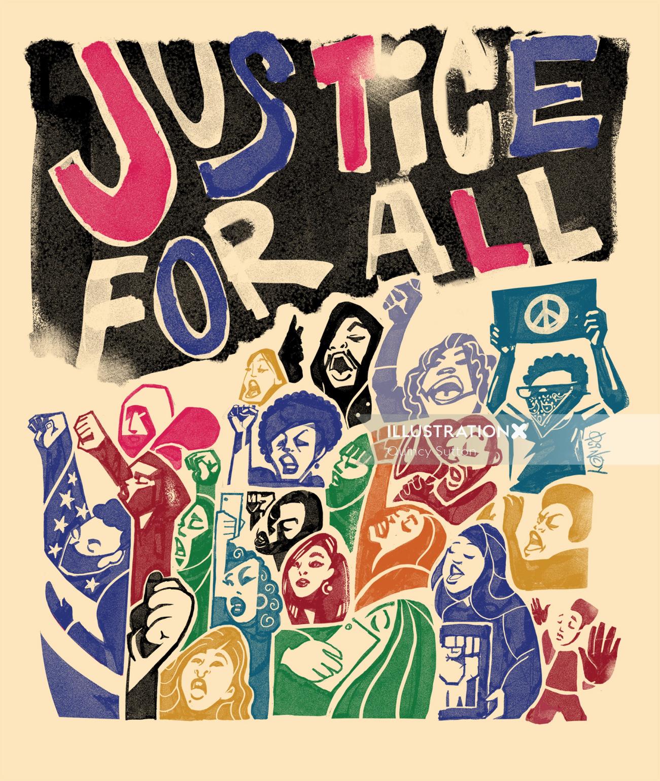 Lettering Justice for all
