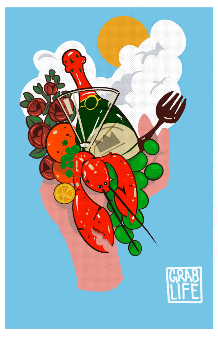 Ilustração promocional de Food and Travel