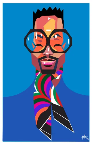 Caricature portrait of Billy Porter