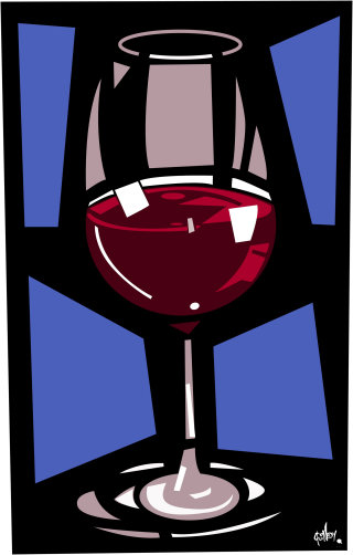 Food & Drinks Glass of Wine
