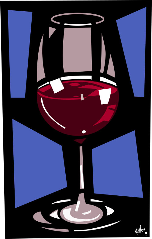 Food & Drinks Glass of Wine
