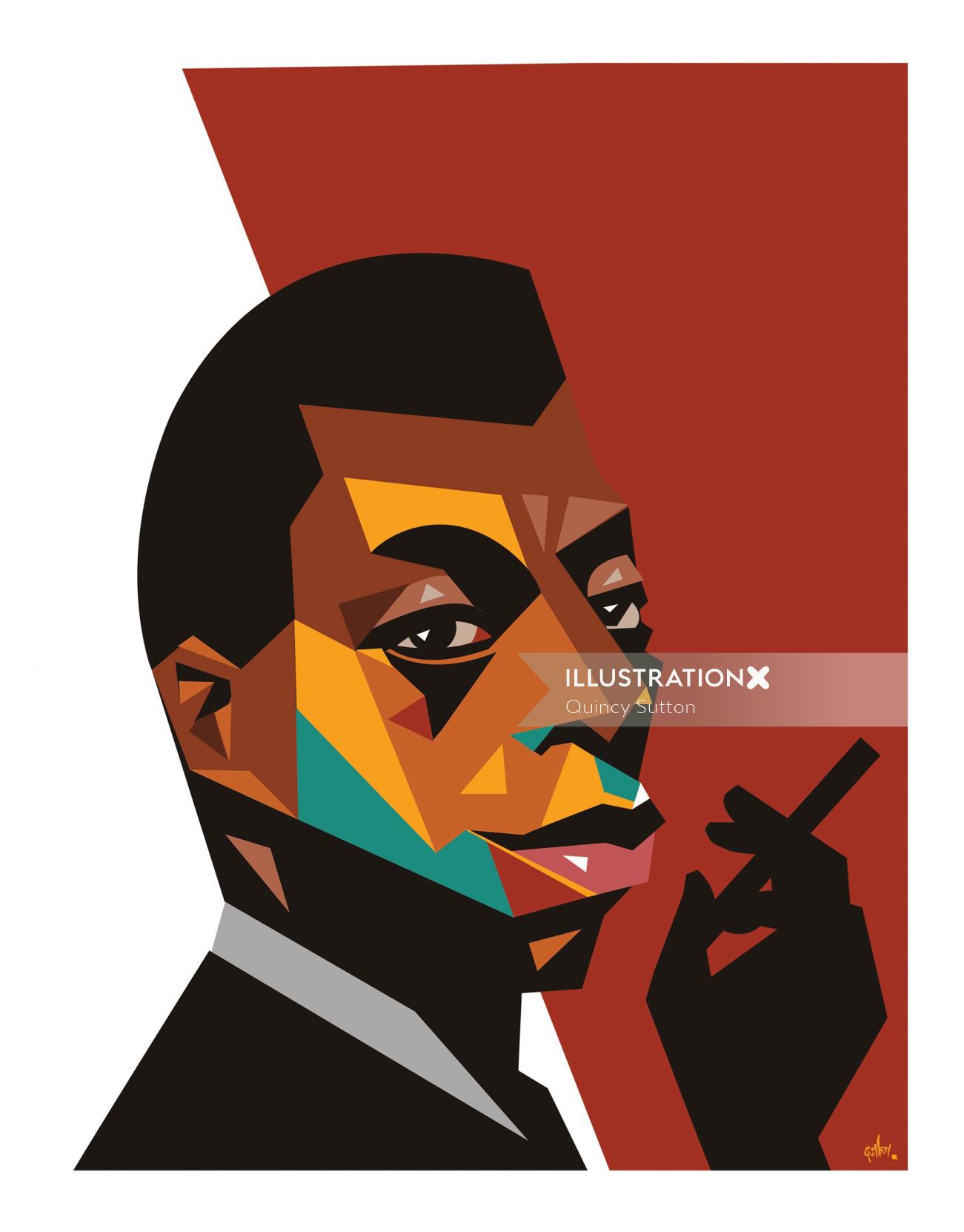 LGBQT Portrait afro-américain