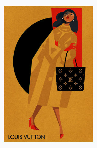 Fashion work for Louis Vuitton flyer