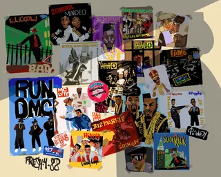 Collage of 1980s and 1990s Hip Hop Album Covers | Illustration by ...