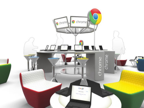 Photorealistic of Google office interior