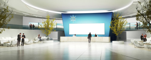 Graphical design of Office Reception