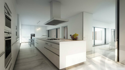 Design de interiores de cozinha moderna