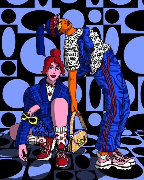 Modeillustration von Rachel Winter