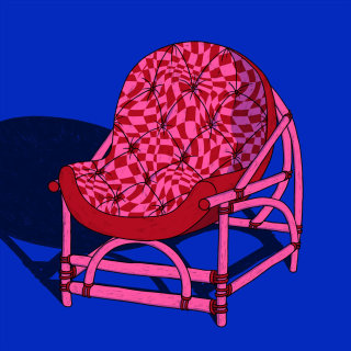木制 IRA 扶手椅的现代艺术