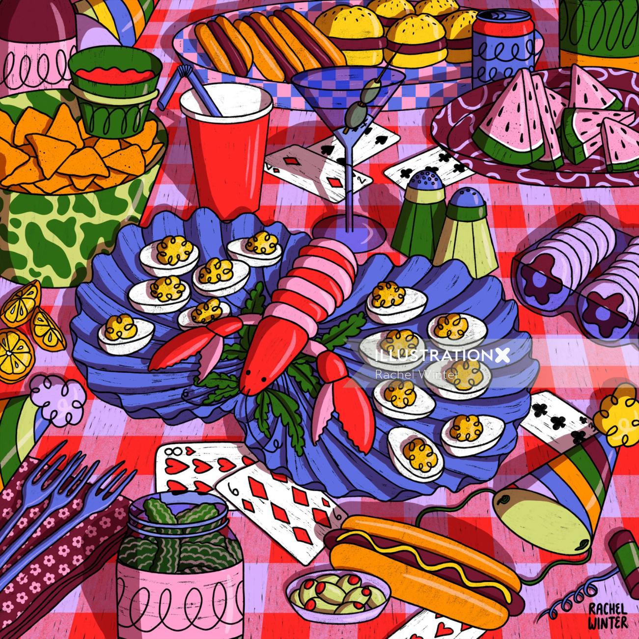 Rachel Winter Colour And Pattern Filled Illustrator