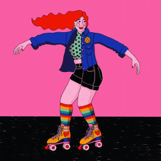 chica patinadora