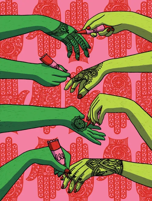 Illustration zum LUSH Beauty-Buch 2022