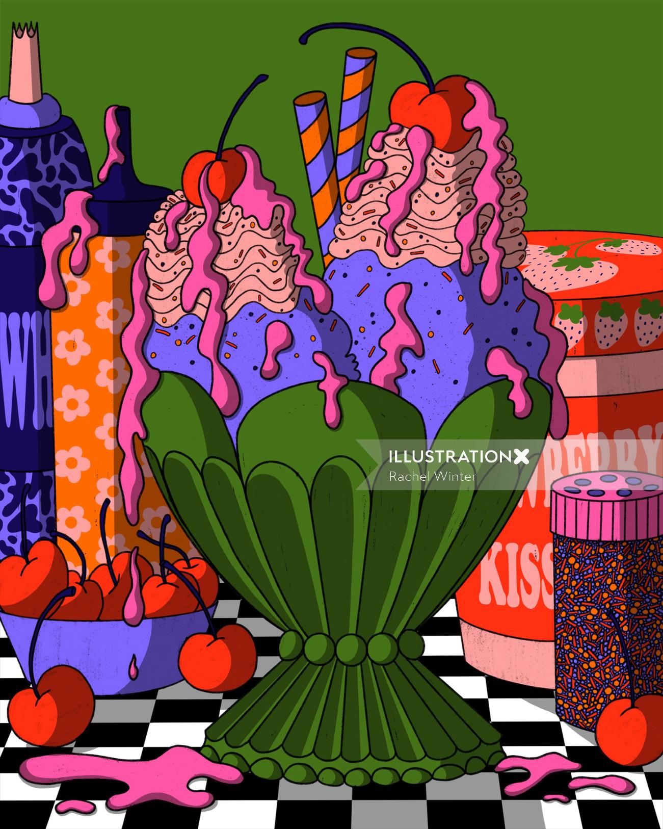 Rachel Winter Colour And Pattern Filled Illustrator