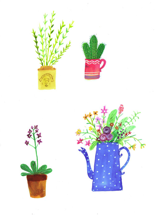 Ilustração de plantas
