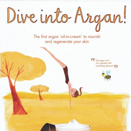 dive into argan poster for melvita