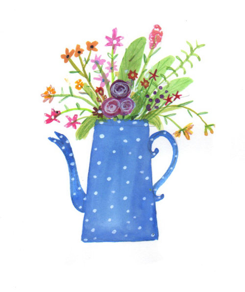 sketch of a flower vase