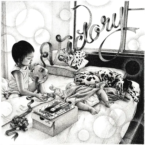 Children playing with toys indoors near window and pillows by Reiko Lauper