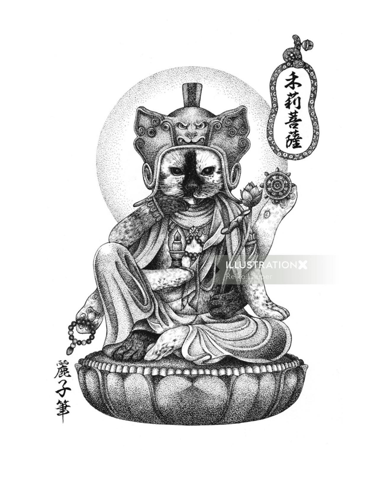 Bouddha chat