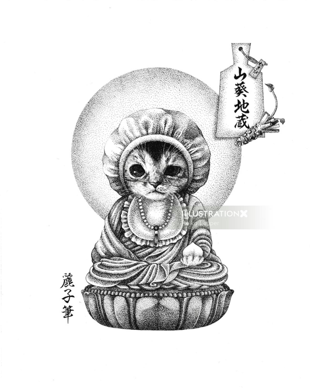 Cat Buddha