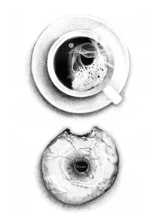 Hora do café Yin e Yang