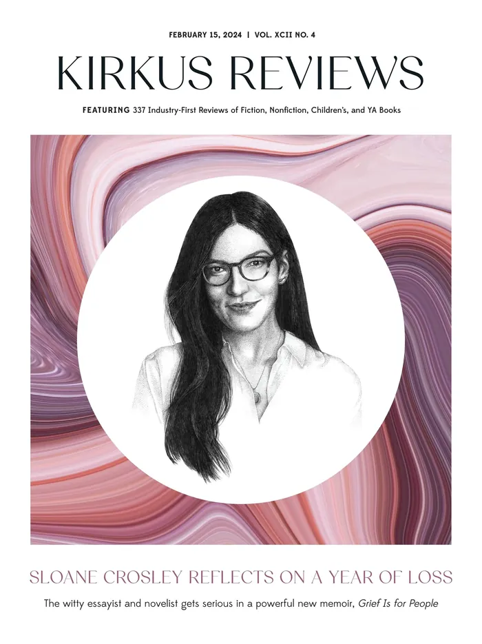 Portrait of Sloane Crosley on Kirkus Reviews magazine cover