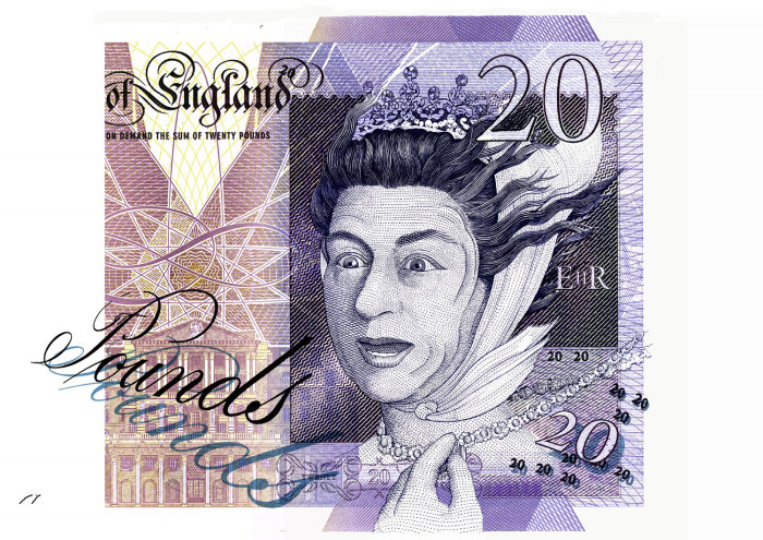 British pound bank note
