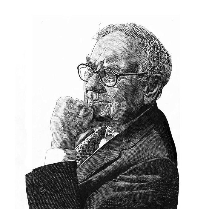 Warren Buffet Portrait
