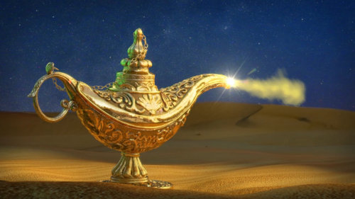 3d animation of Magic lamp
