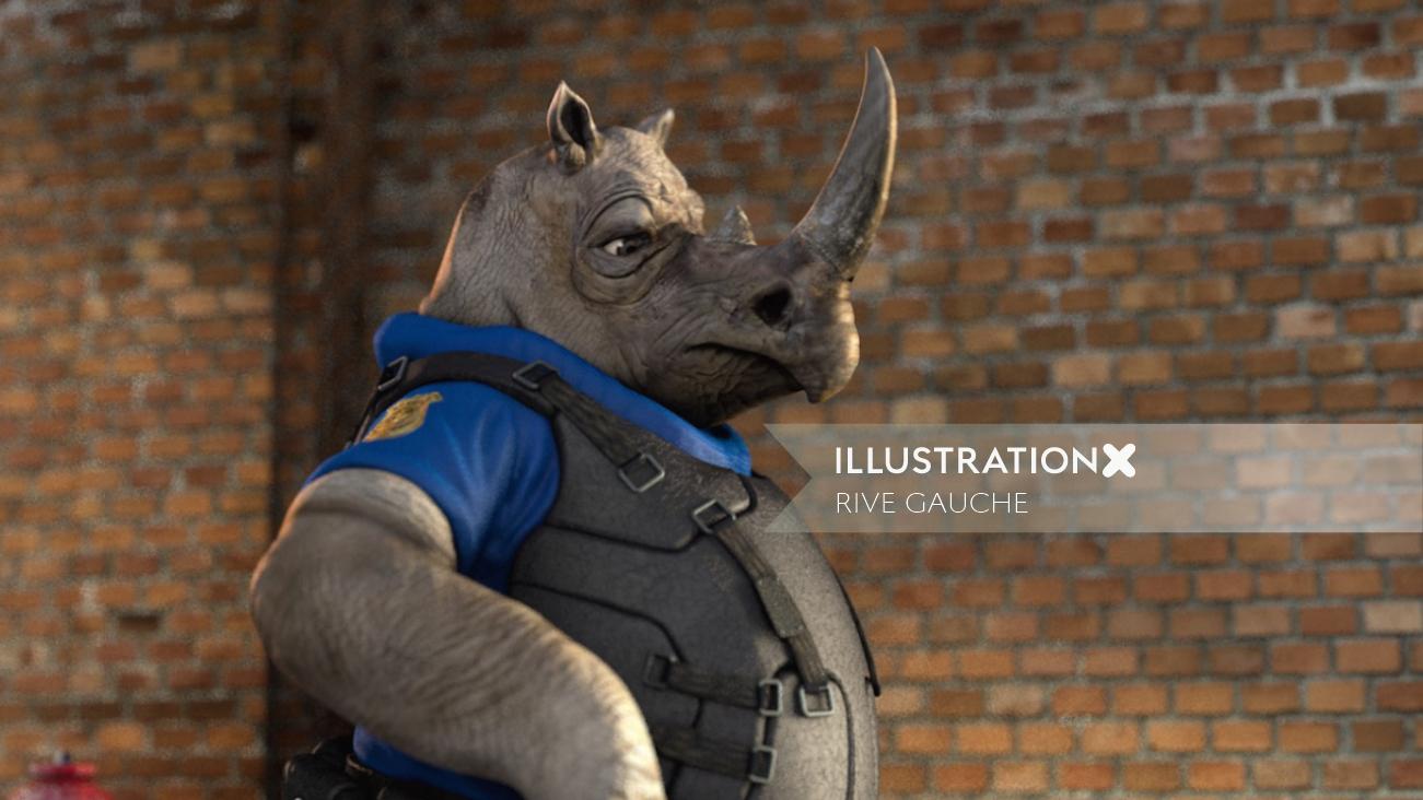 Rhino Soldier animation
