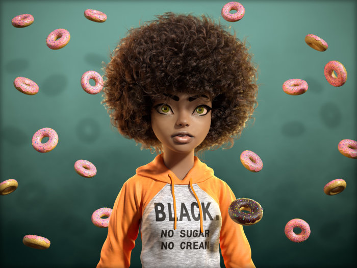 Personnage de poupée 3d illustré par Rive Gauche