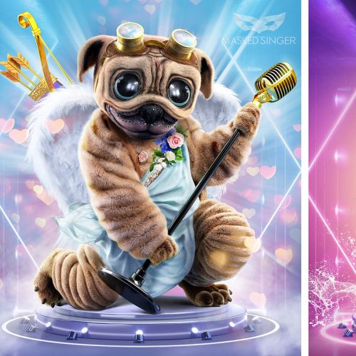 Singing pug and frog characters performing with microphones by RIVE GAUCHE