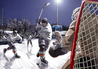 Storyboard hockey sur glace
