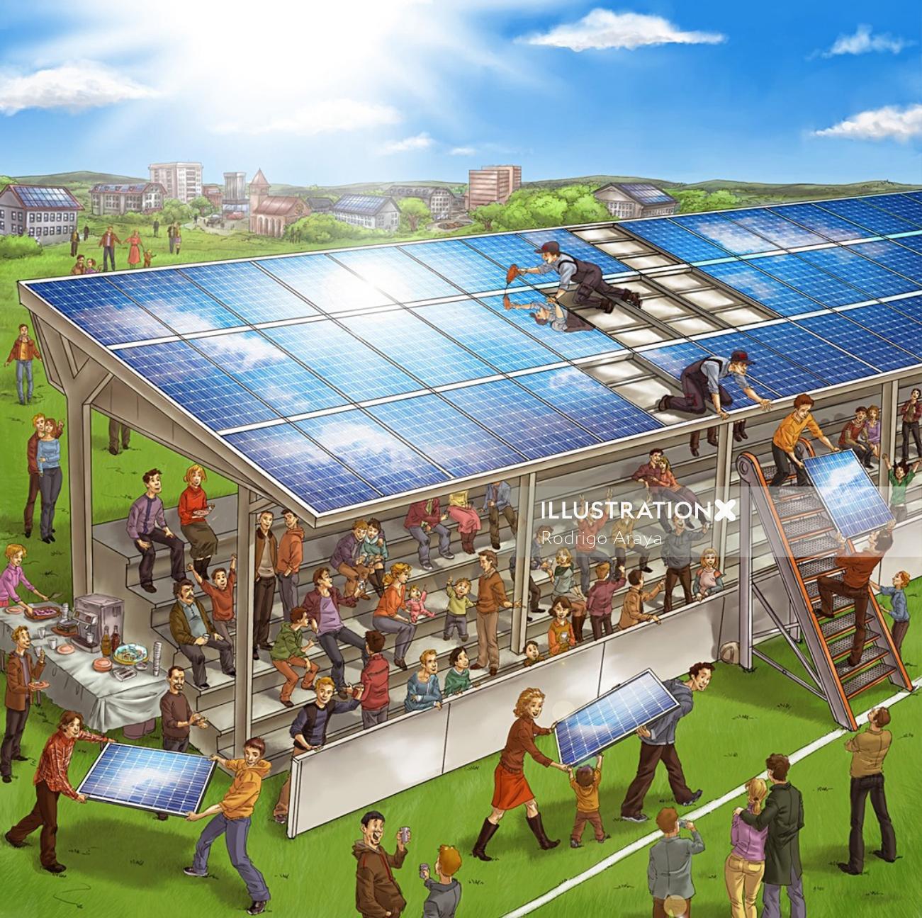 Storyboard solar roof