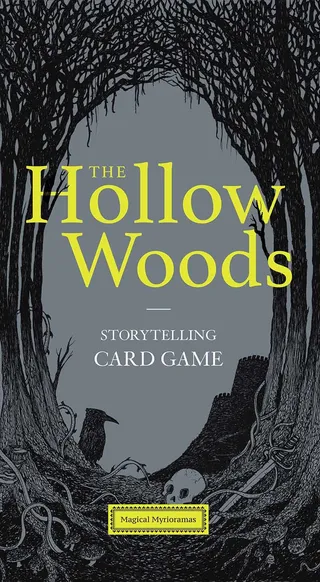 Fantasy book cover design of the hollow woods 