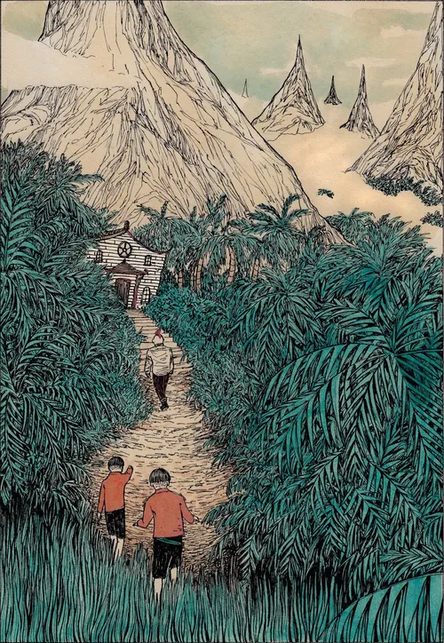 Children in the jungle