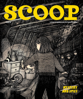 Ilustración de soldado para Scoop Magazine
