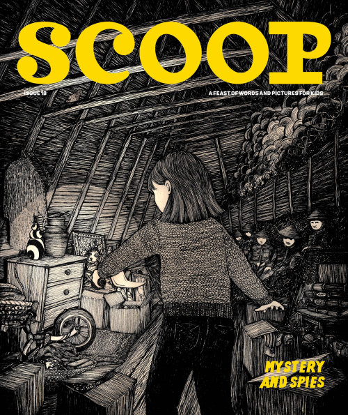 Illustration de soldat pour Scoop Magazine