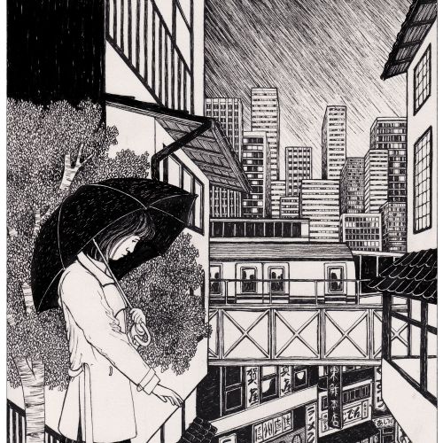 Rohan Eason Pen and Ink Artist, Atmospheric Illustrator, London