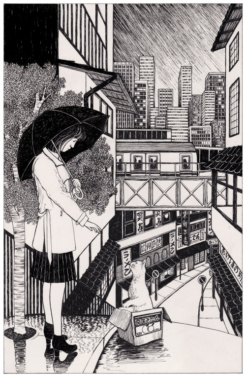 Rohan Eason - Ilustrador atmosférico de pluma y tinta. Londres