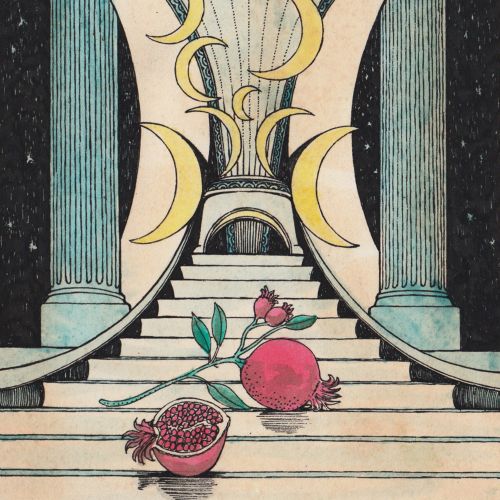 The Priestess tarot card from Elemental Power deck by Rohan Eason