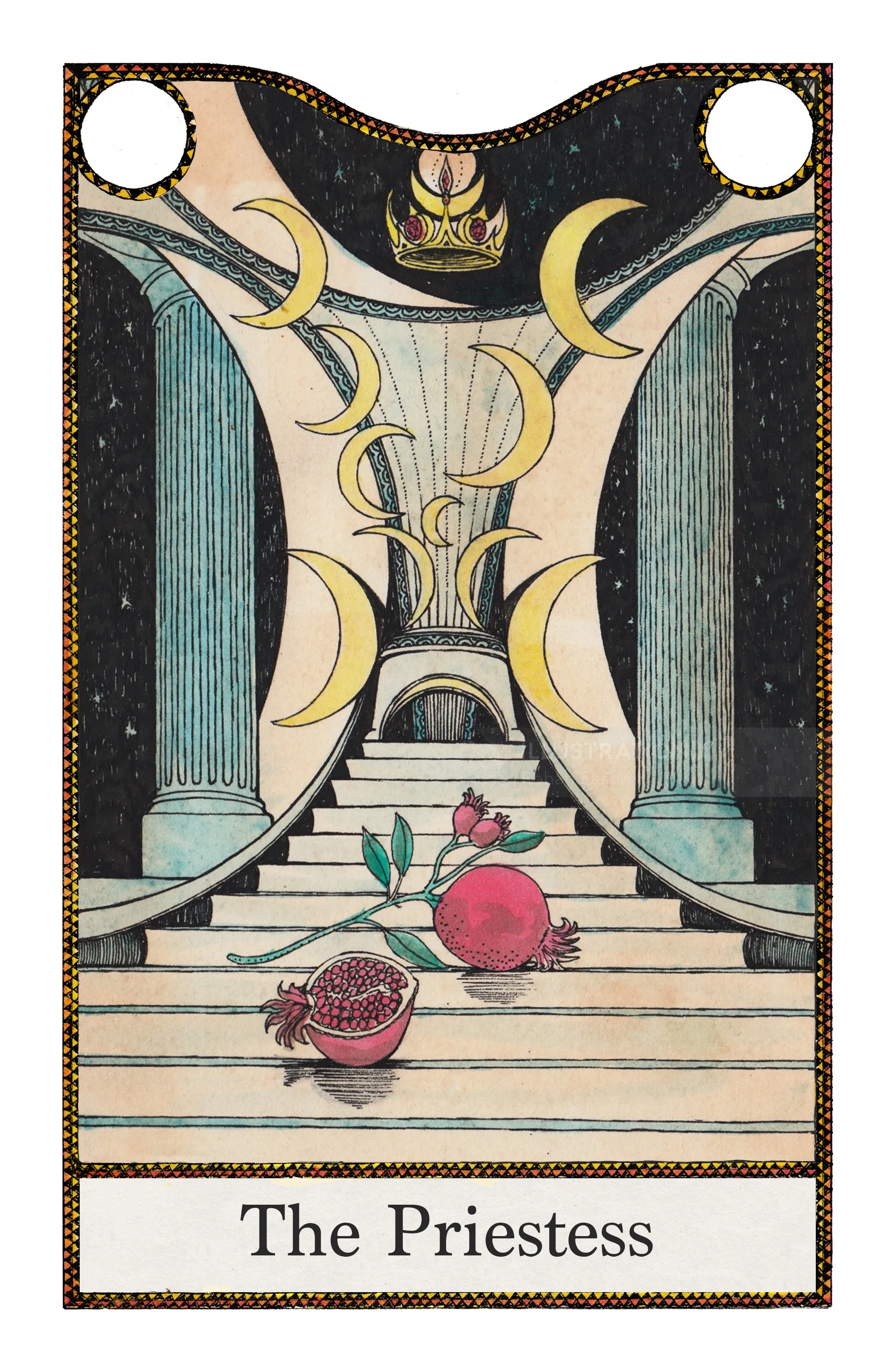 The Priestess tarot card from Elemental Power deck by Rohan Eason