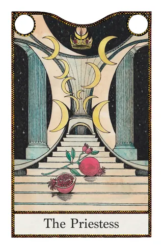 The Priestess tarot card from Elemental Power deck by Rohan Eason