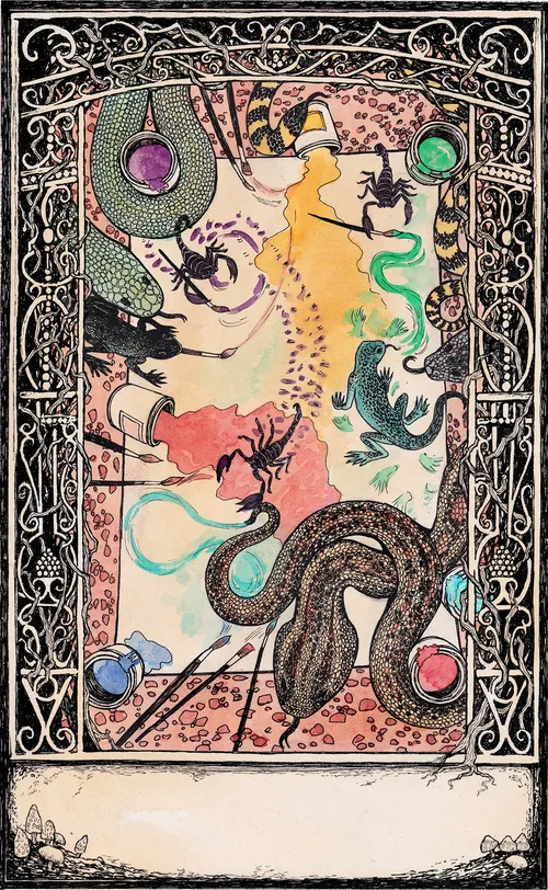 Rohan Eason illustrated 78 cards for Melinda Lee Holm's new deck