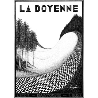 Affiche La Doyene pour Rapha Cycling
