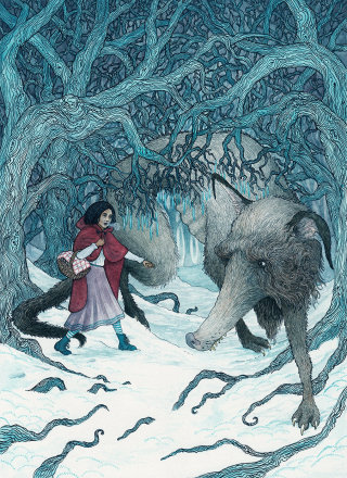 Red Riding Hood Fantasy Illustration