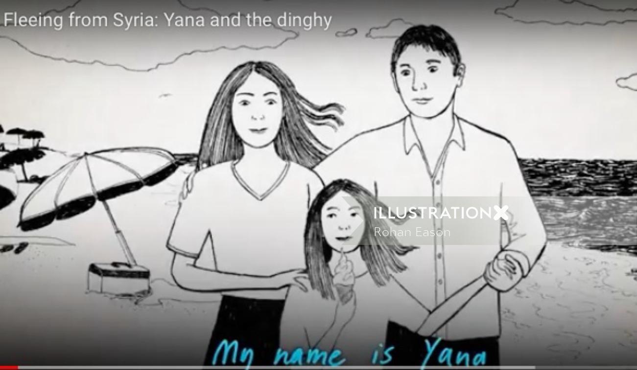 Animation story of yana for UNICEF