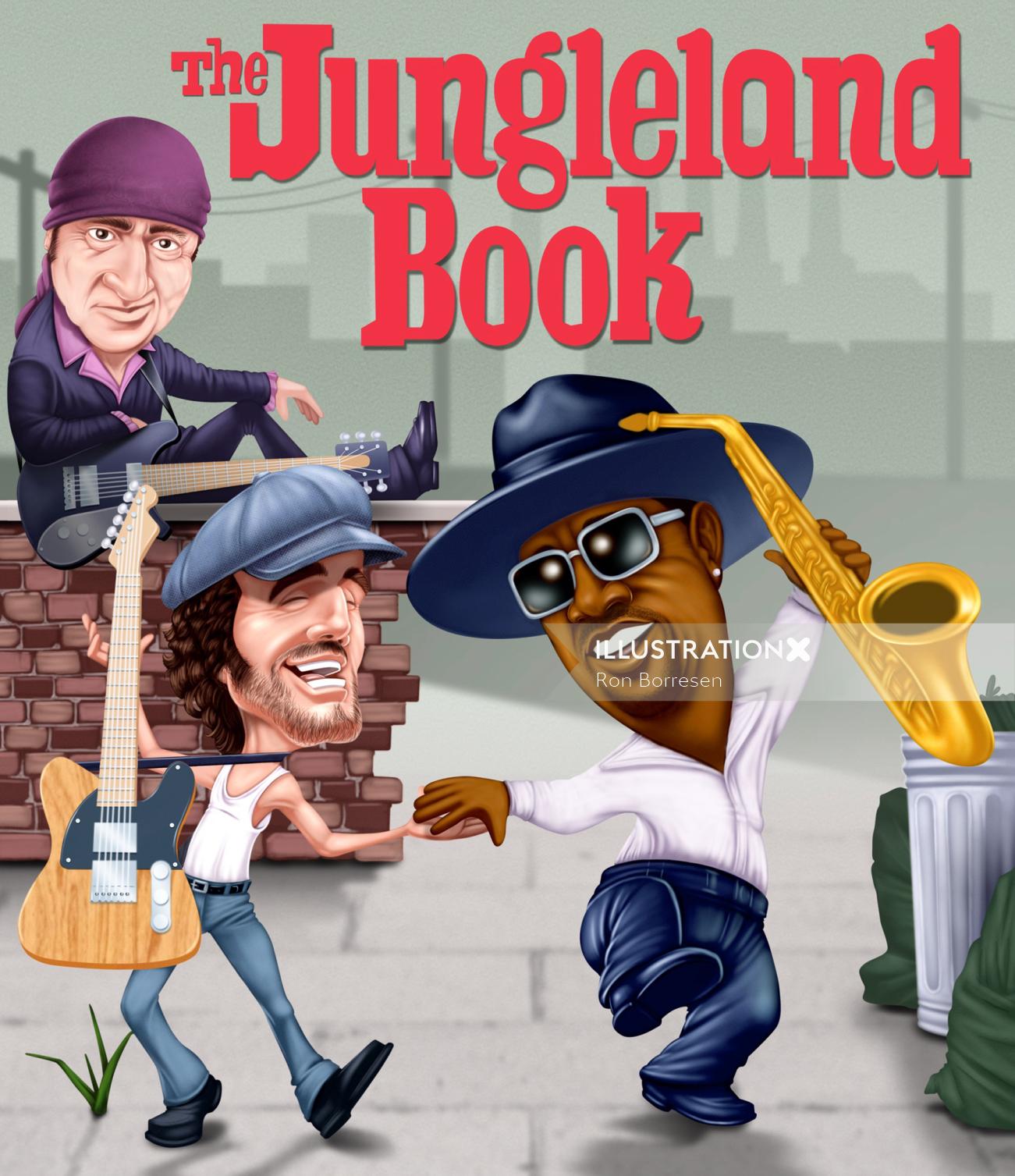 "The Jungle Land" Book cover design
