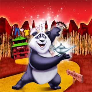 Design de personagens de panda animal