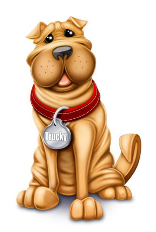 Design de personagem Tucky the Dog
